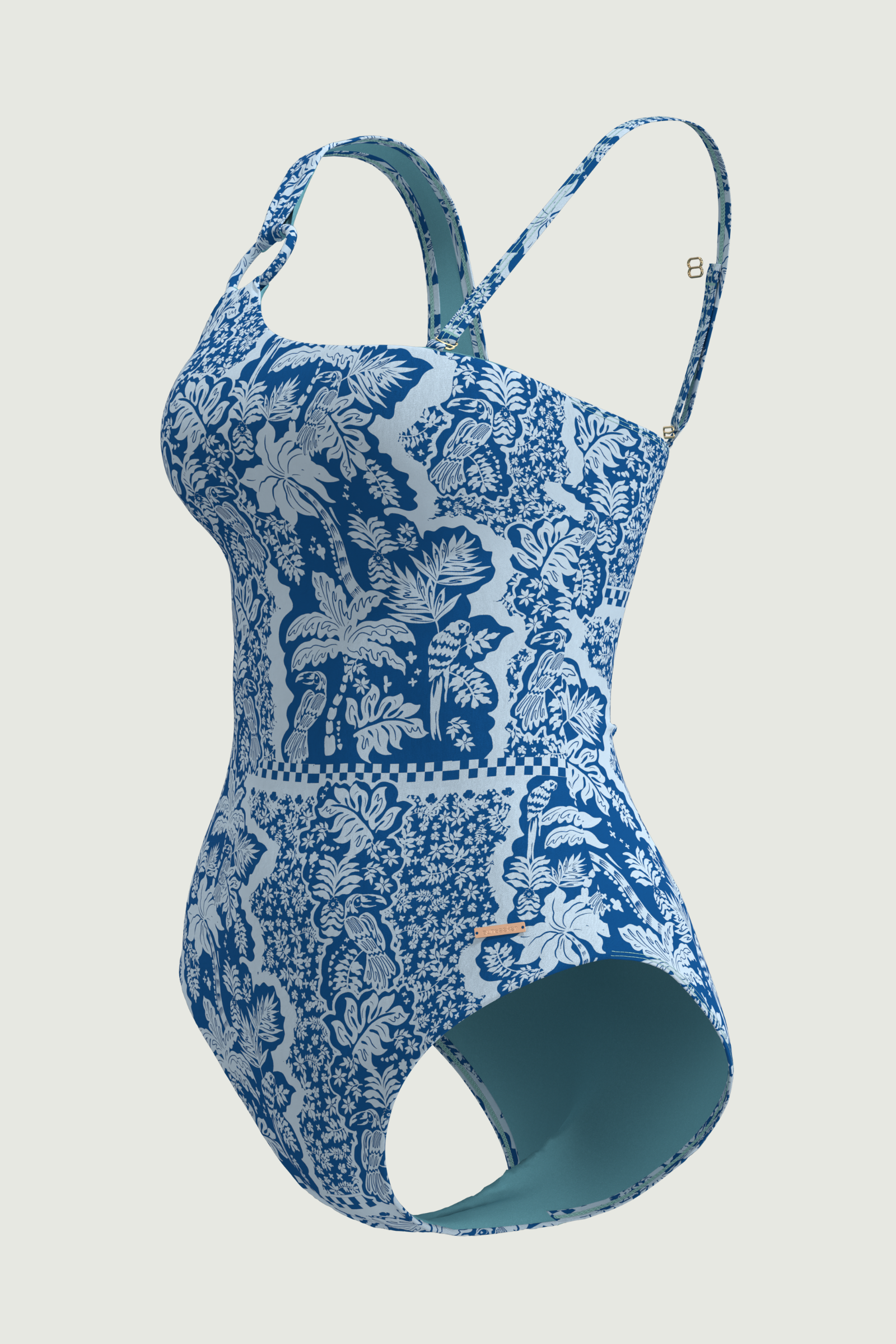 SunseekerSoulistic Blue Ave Asymmetric Straps Onepiece