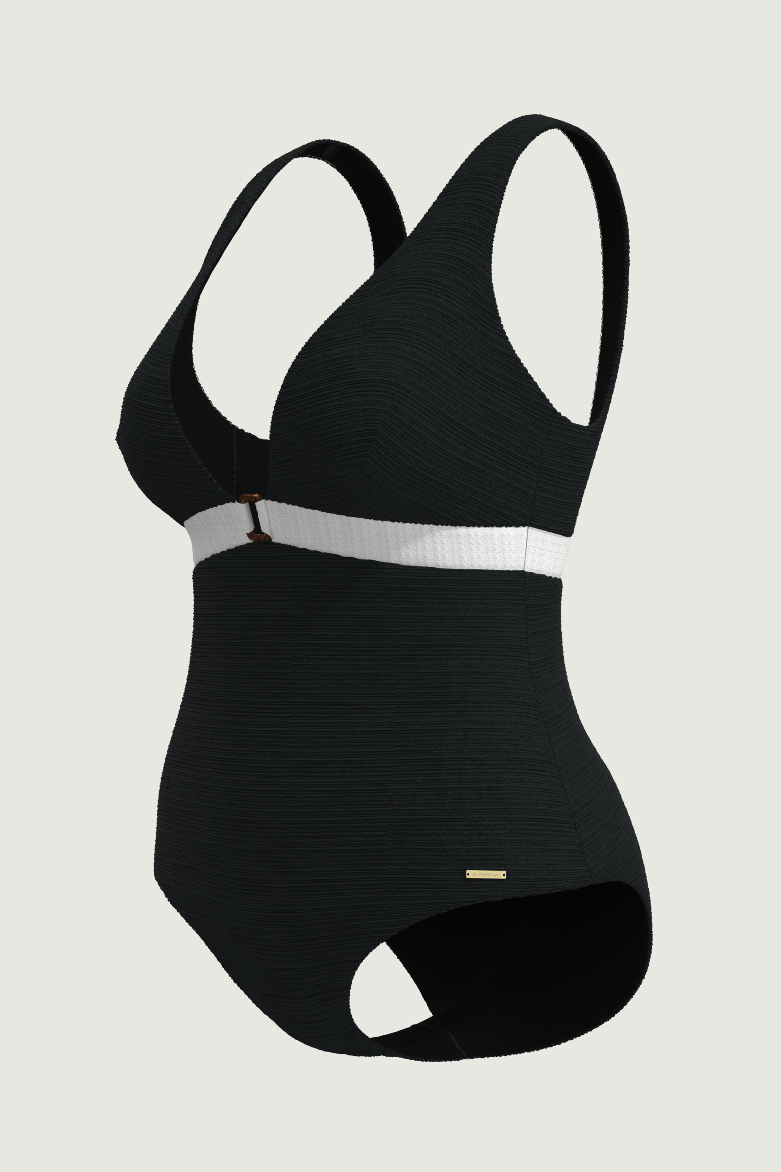 SunseekerDeep Dive Black Plus Cup Ring Front Onepiece