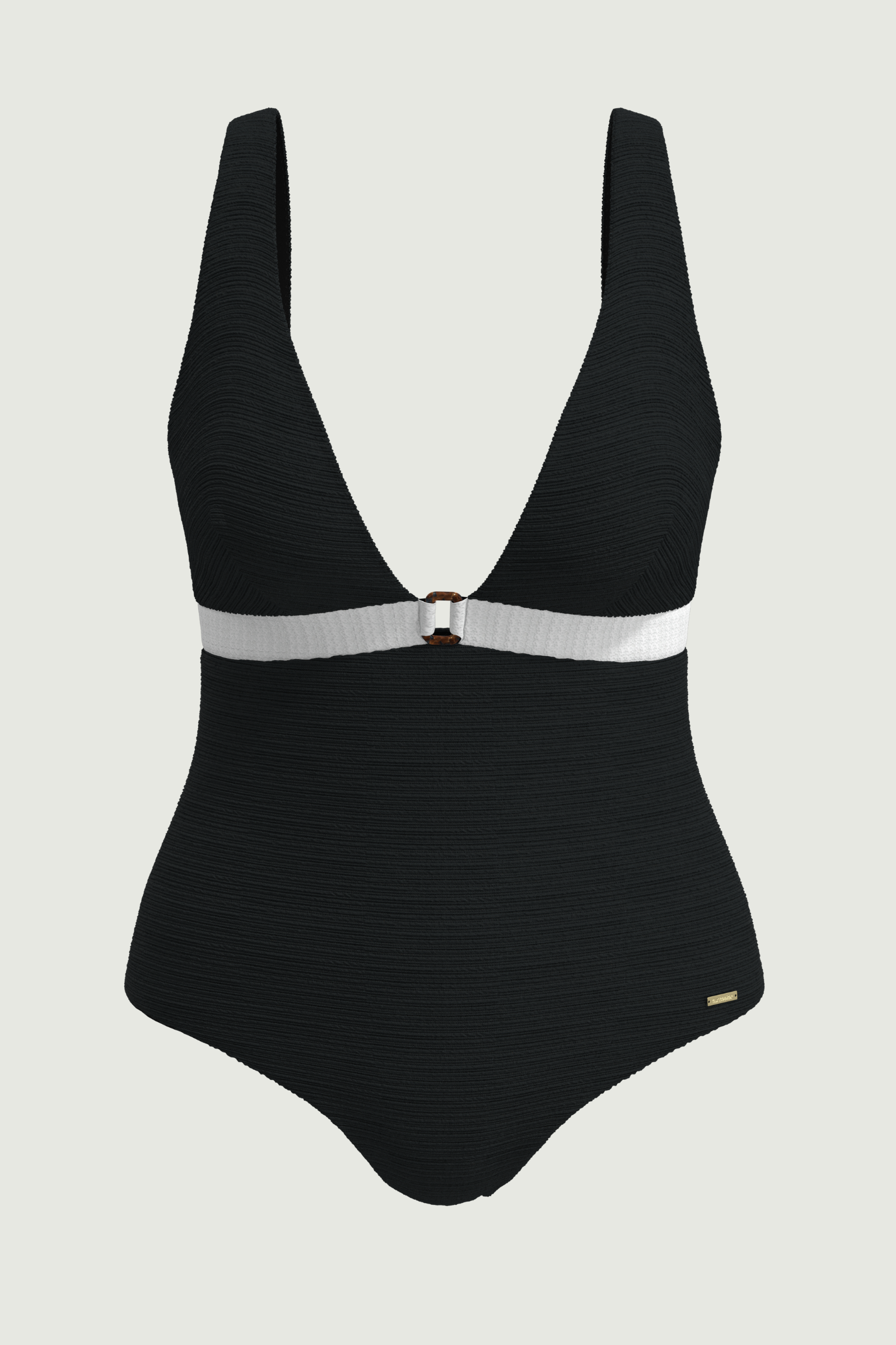 SunseekerDeep Dive Black Plus Cup Ring Front Onepiece