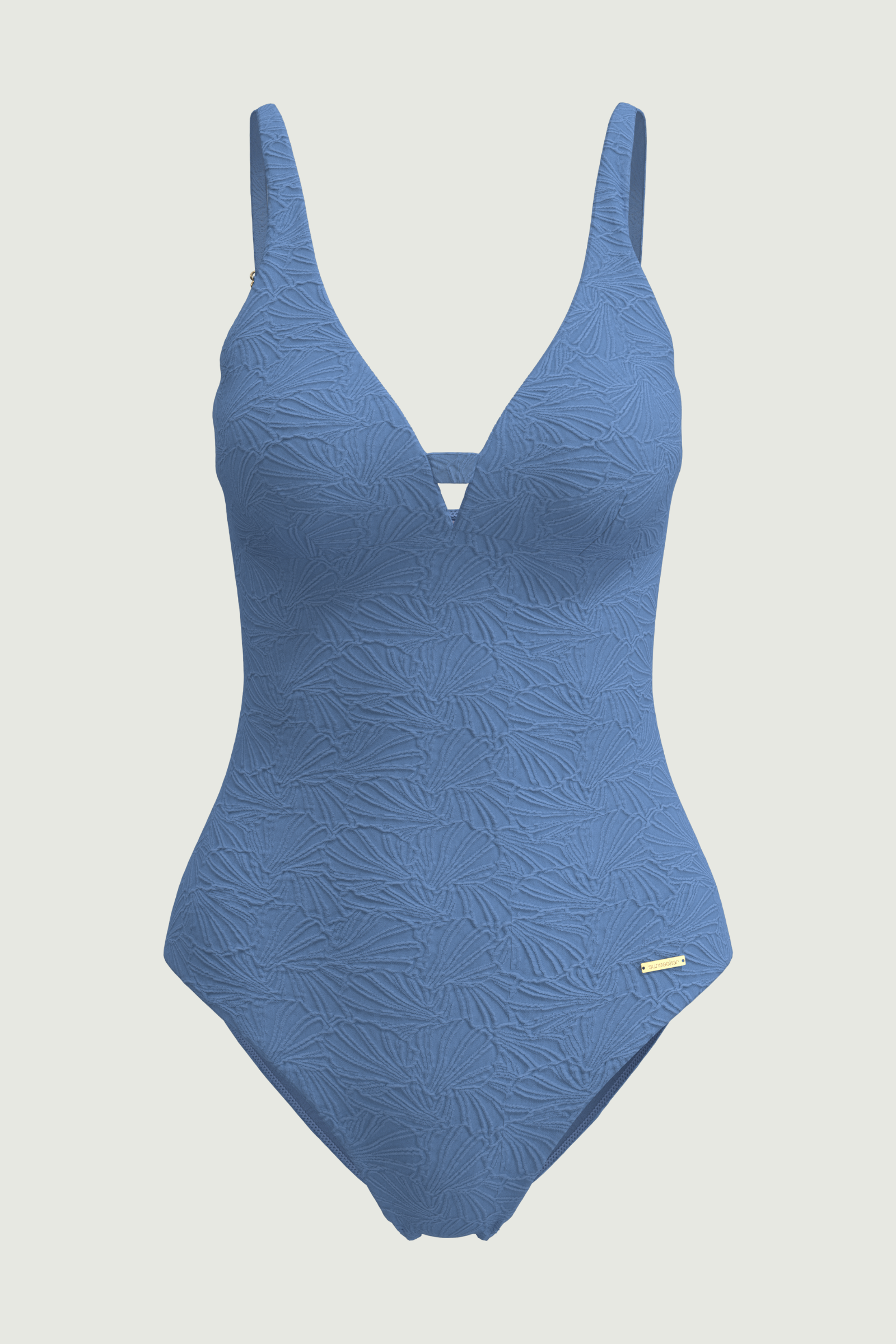 SunseekerCoco Cool Penny Blue Plus Cup Cut-out Front Onepiece