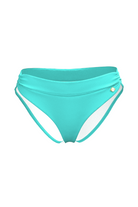 SunseekerCore Solid Mint Green Ruched Waistband Full Classic Pant