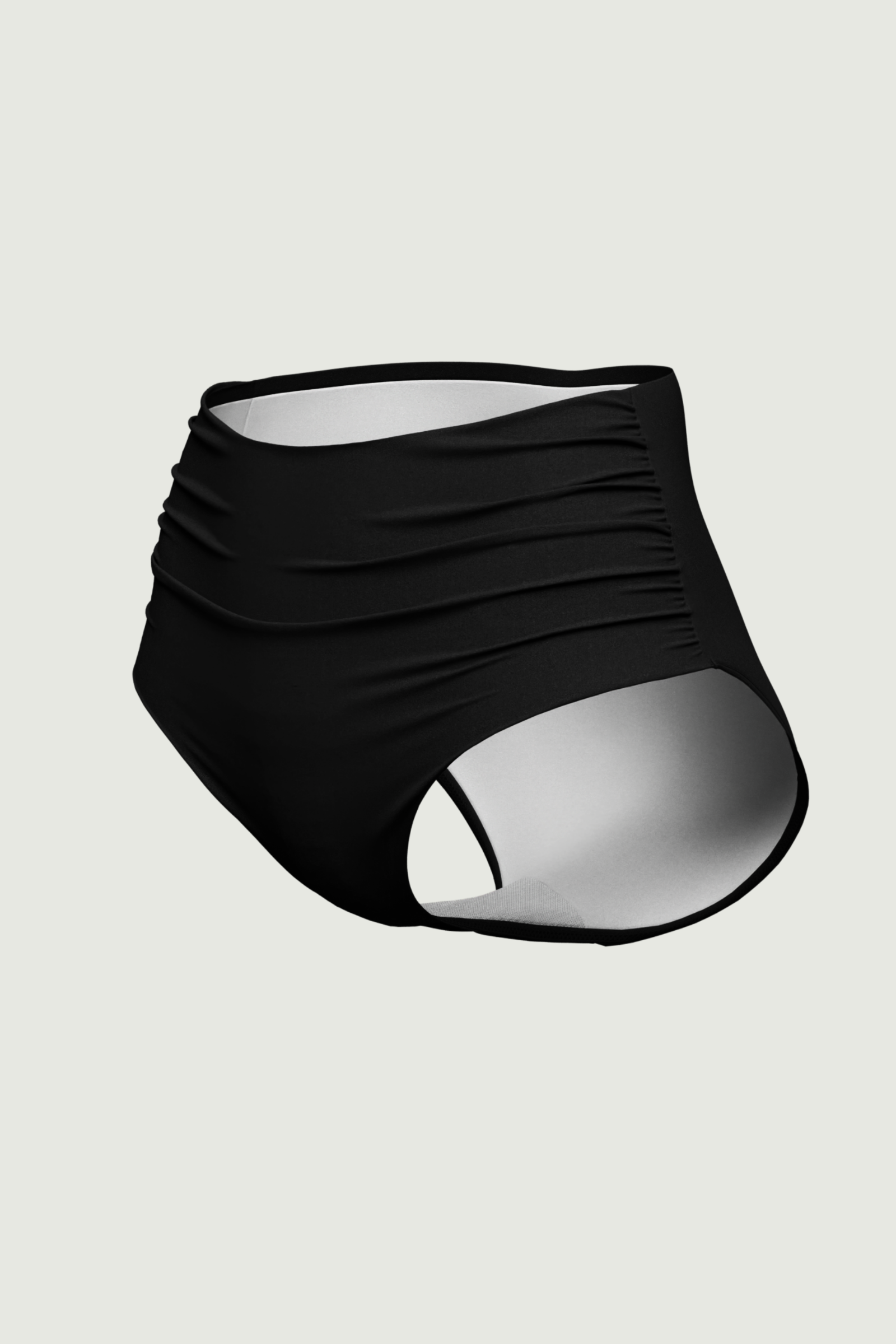 SunseekerCore Solid Black High-waist Bikini Bottom