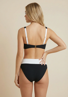 SunseekerDeep Dive Black Plus Cup Tie Front Bikini Top