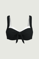 SunseekerDeep Dive Black Plus Cup Tie Front Bikini Top