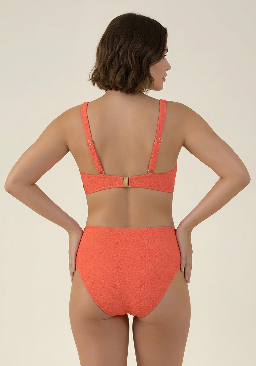 SunseekerCoco Cool Coral Plus Cup Plunge Bikini Top