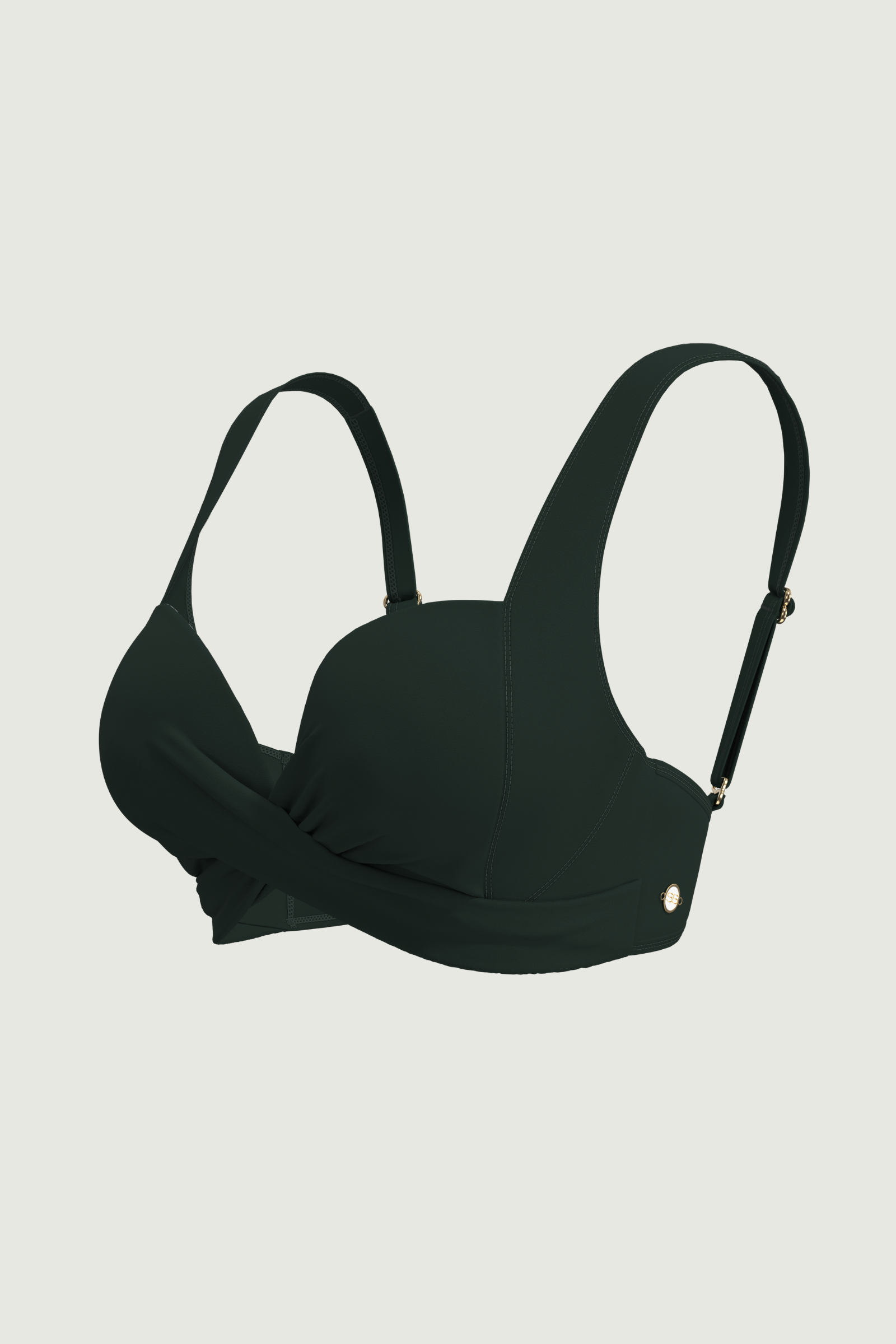 SunseekerCore Solid Baobab Plus Cup Cross Front Bikini Top
