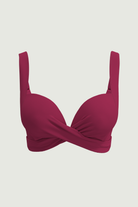 SunseekerCore Solid Vigneto Plus Cup Cross Front Bikini Top