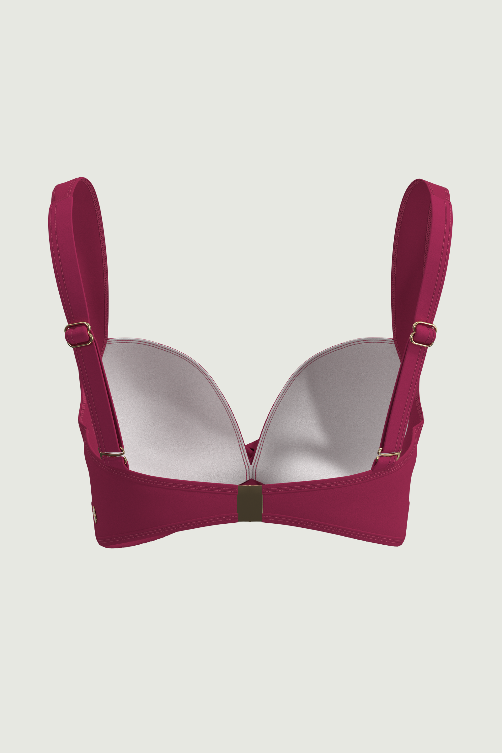 SunseekerCore Solid Vigneto Plus Cup Cross Front Bikini Top