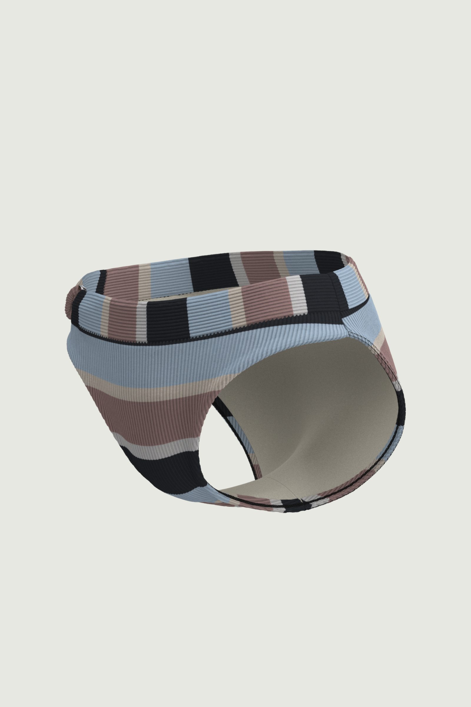 SunseekerSomeday Stripe Black Ring Mid Rise Pant