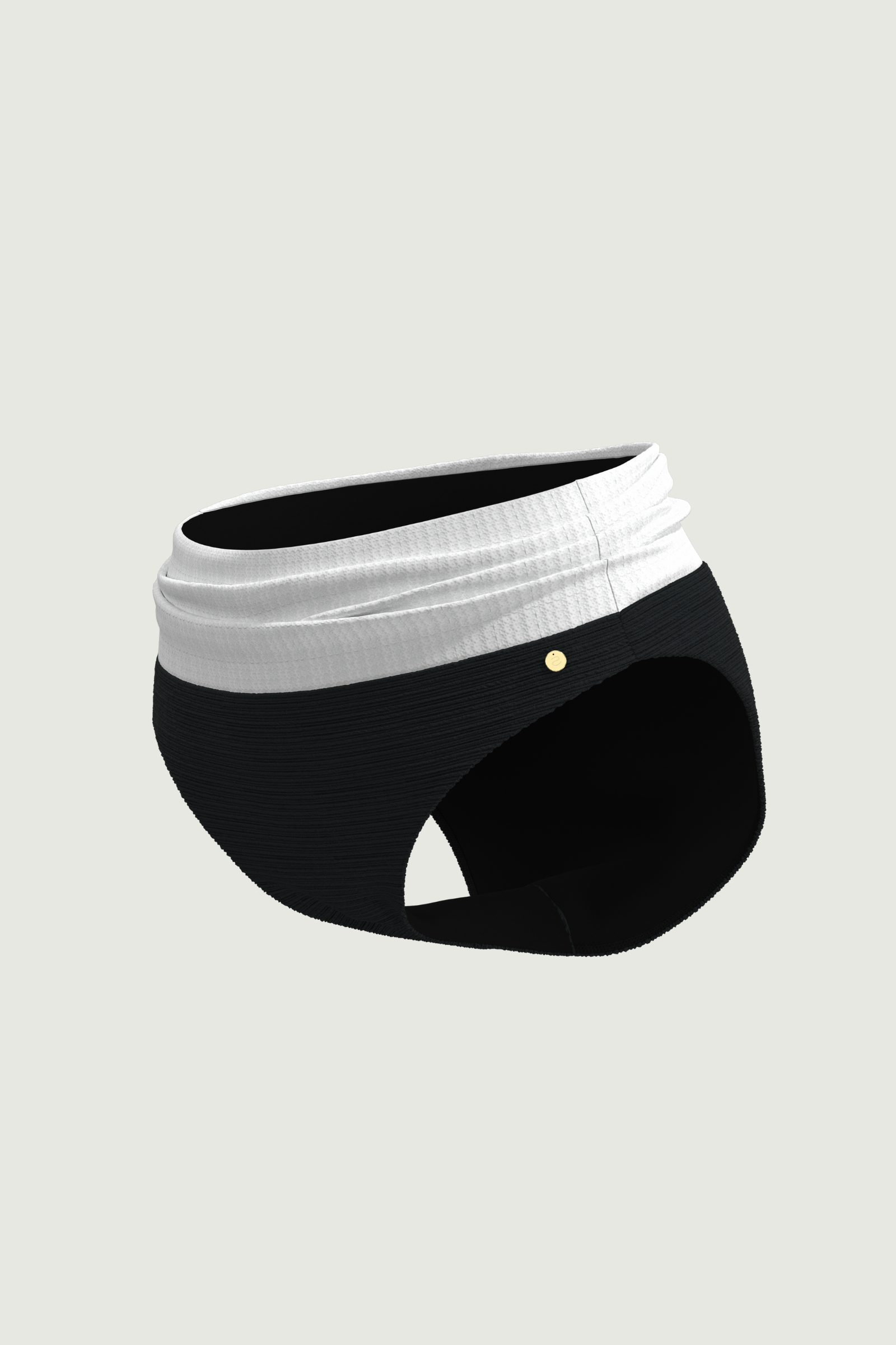 SunseekerDeep Dive Black Ruched Waistband Full Classic Pant