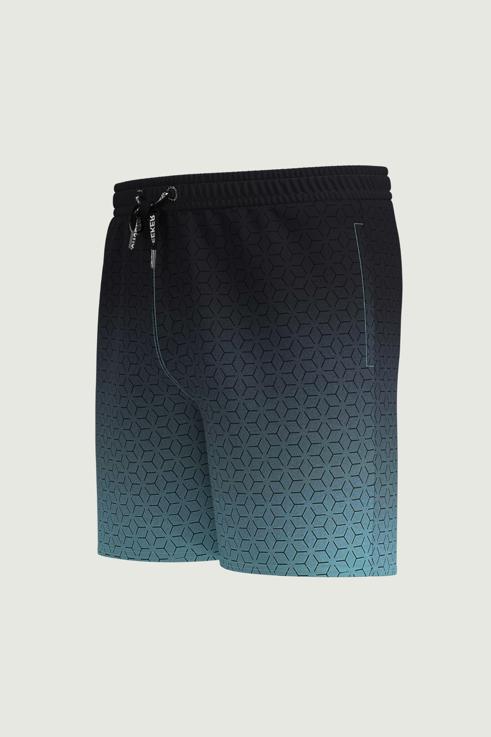 SunseekerAqua Gradient Drawstring Elastic Waistband 16" Boardshorts