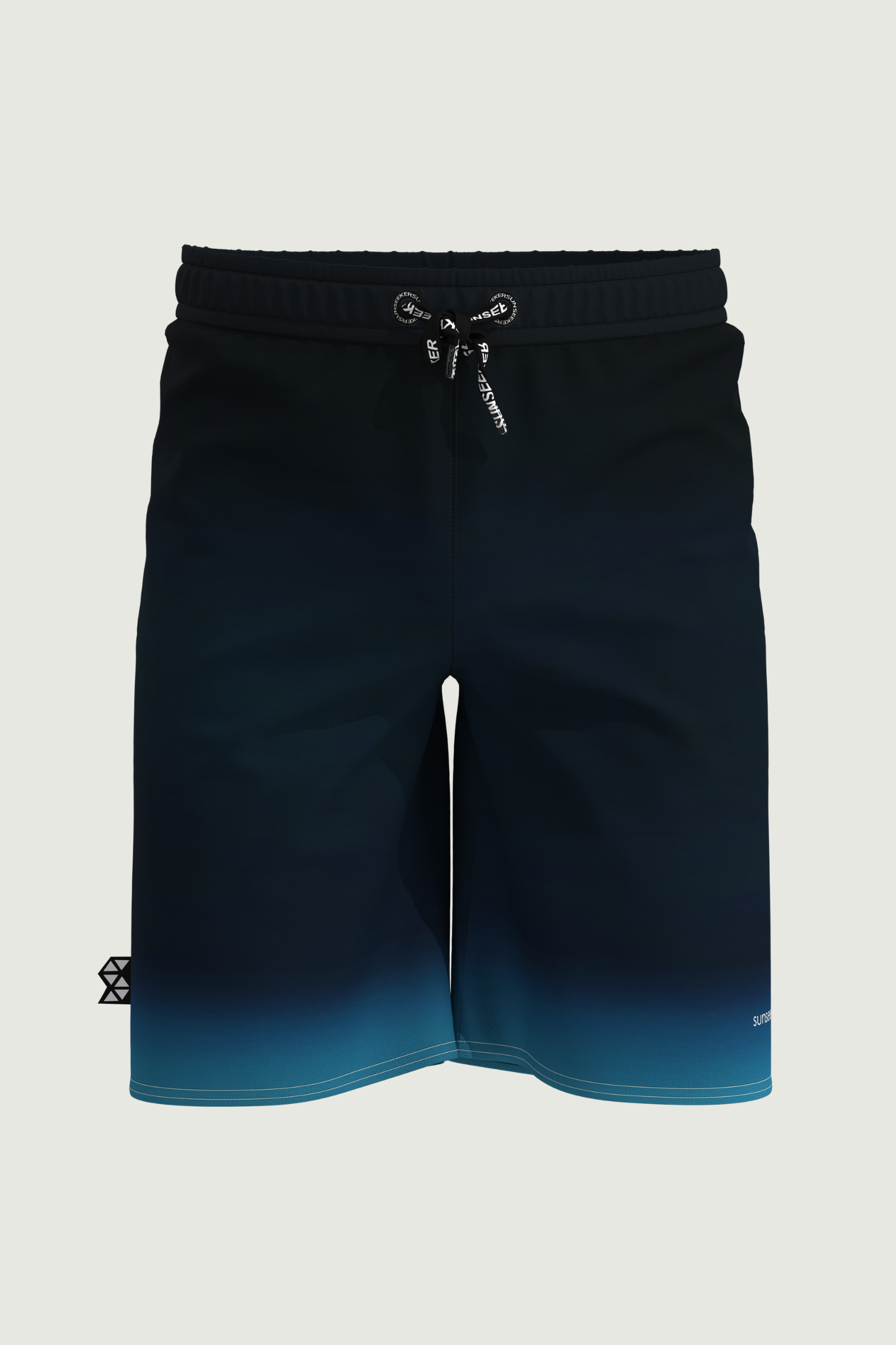 SunseekerCity Light Blue Drawstring Elastic Waistband 20" Boardshorts