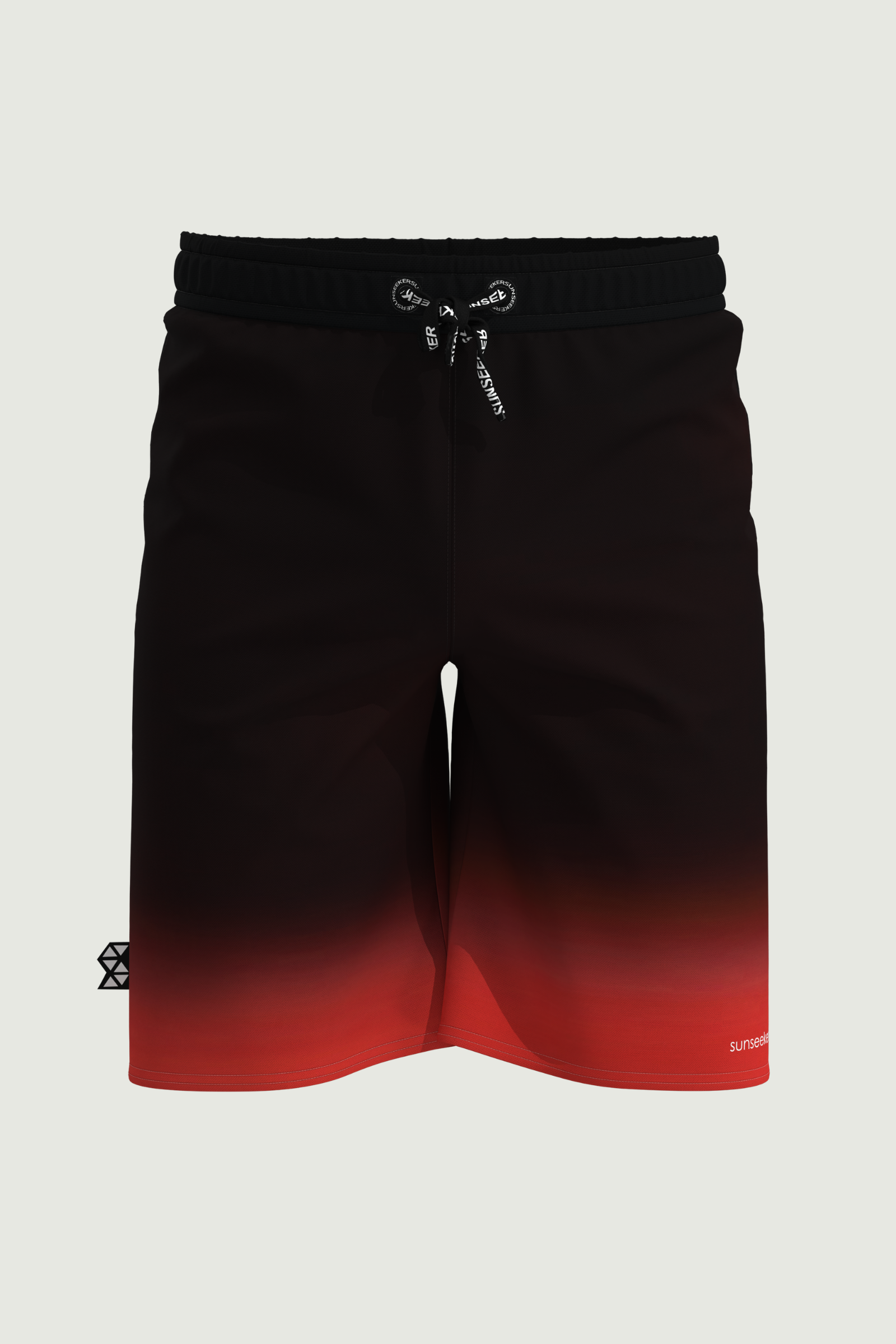 SunseekerCity Light Orange Drawstring Elastic Waistband 20" Boardshorts