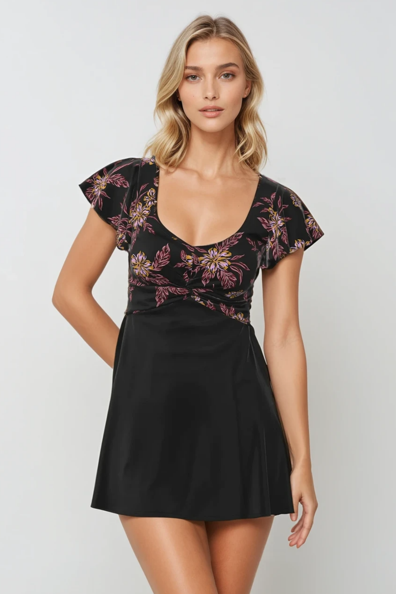 SunseekerMulberry Delight Twist Front Swimdress