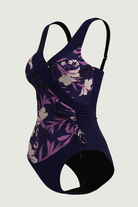 SunseekerWild Hibiscus Indigo V-front Onepiece