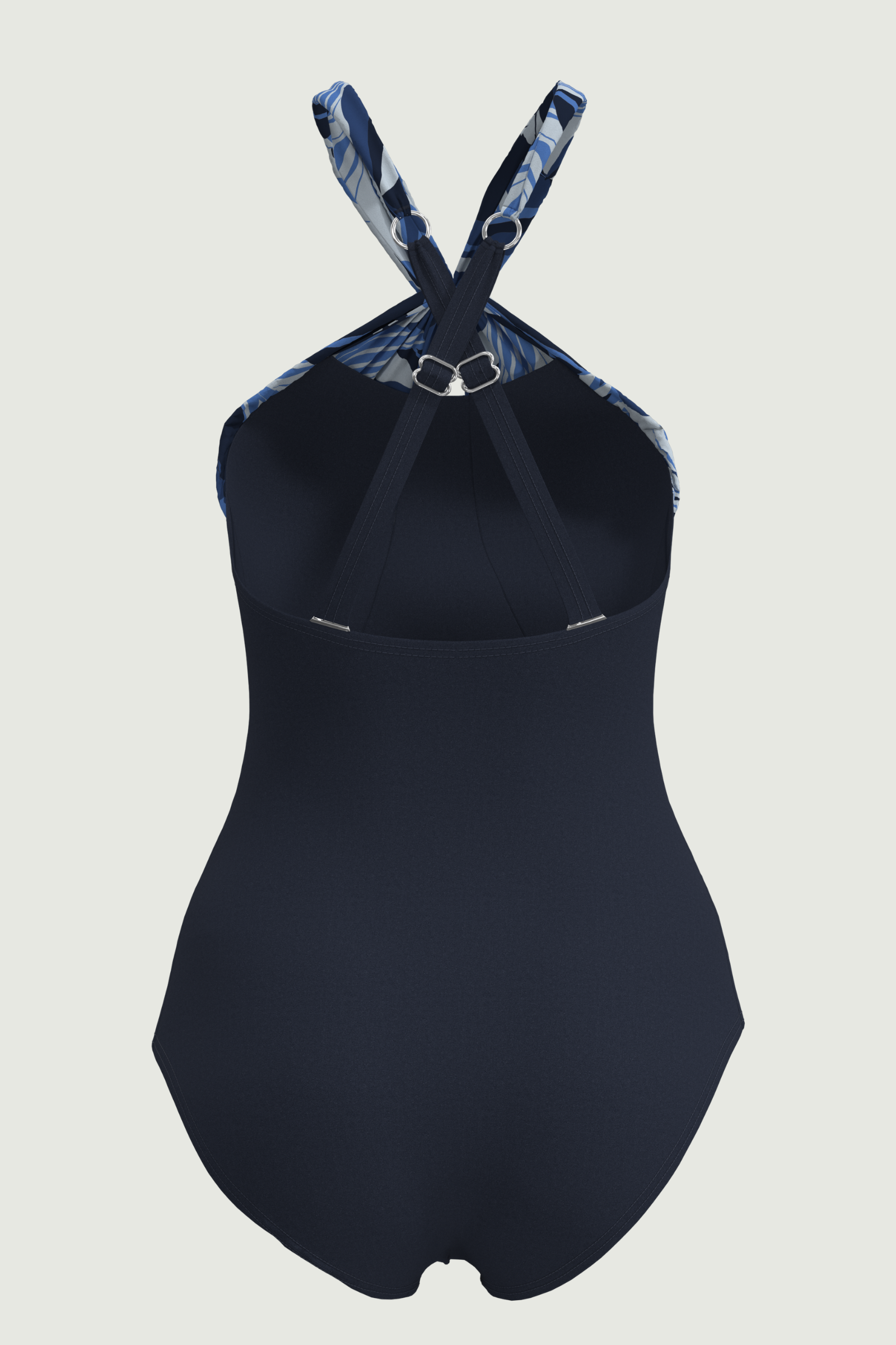 SunseekerSouth Tropicana Blue Twist Halter Neck Onepiece