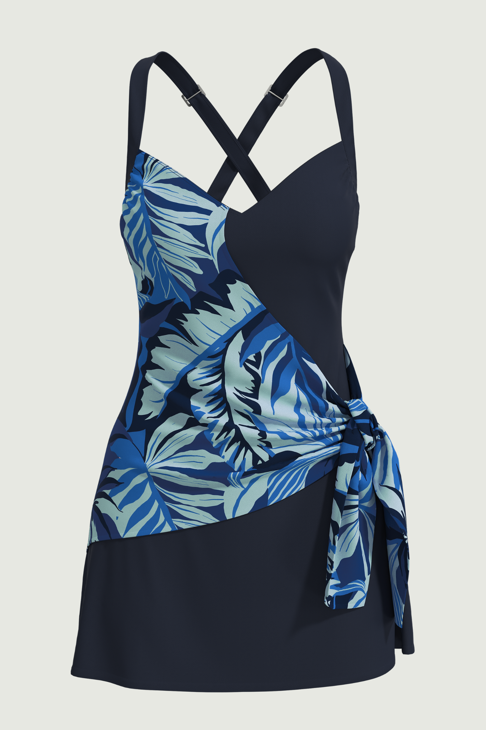 SunseekerSouth Tropicana Blue Wrap Front Swimdress