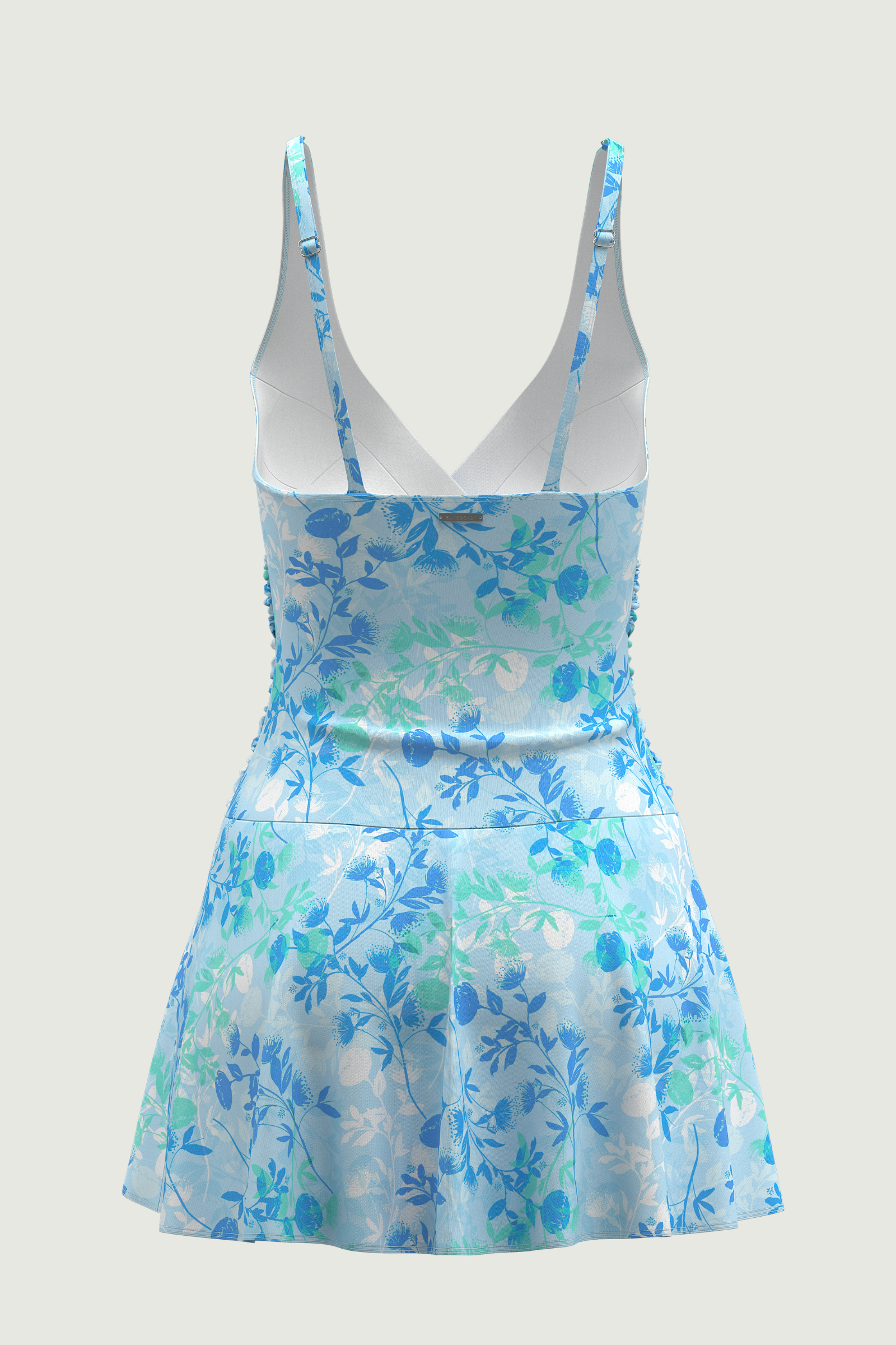 SunseekerBlooming Grace Blue Wrap Front Swimdress