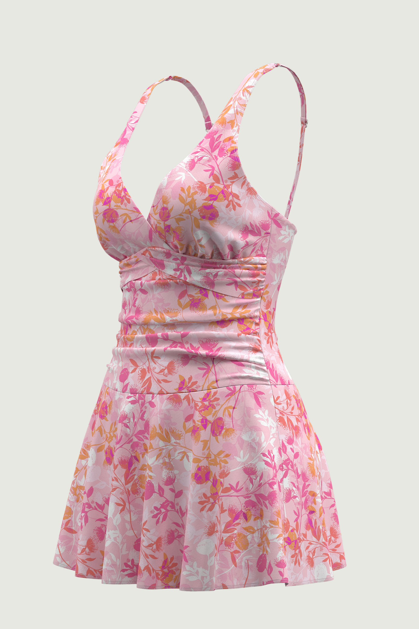 SunseekerBlooming Grace Pink Wrap Front Swimdress