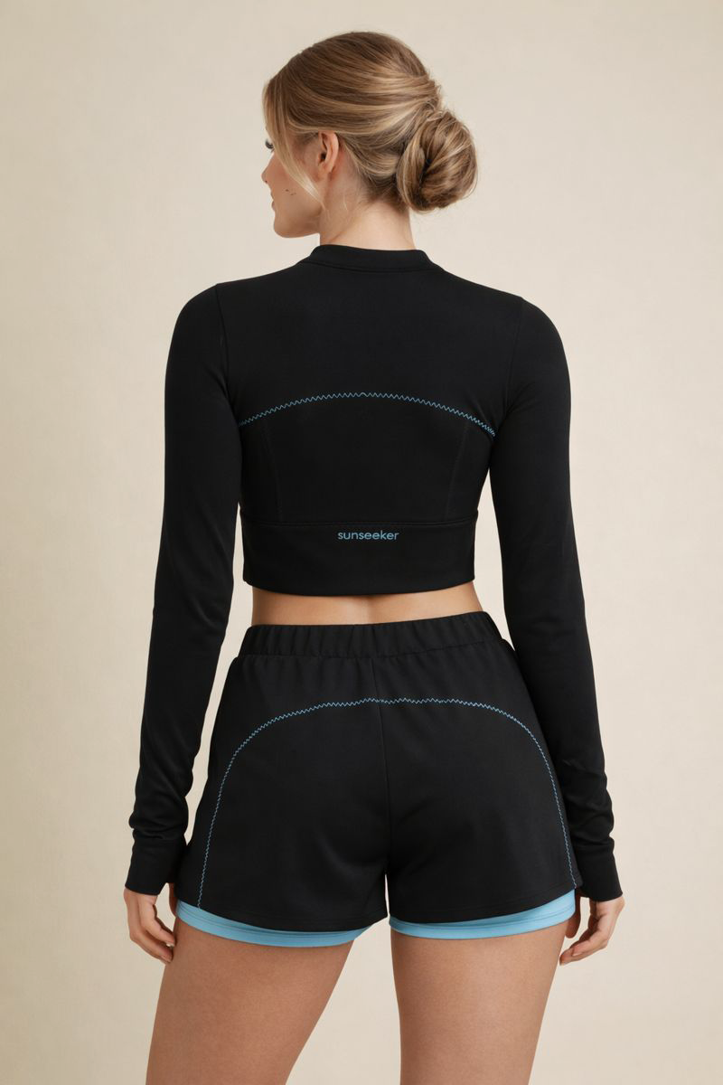 SunseekerCerulean Black Legging Shorts