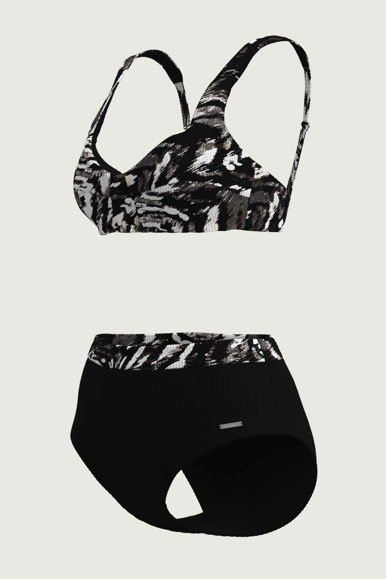 SunseekerUrban Flow Black High-waisted Bikini Set