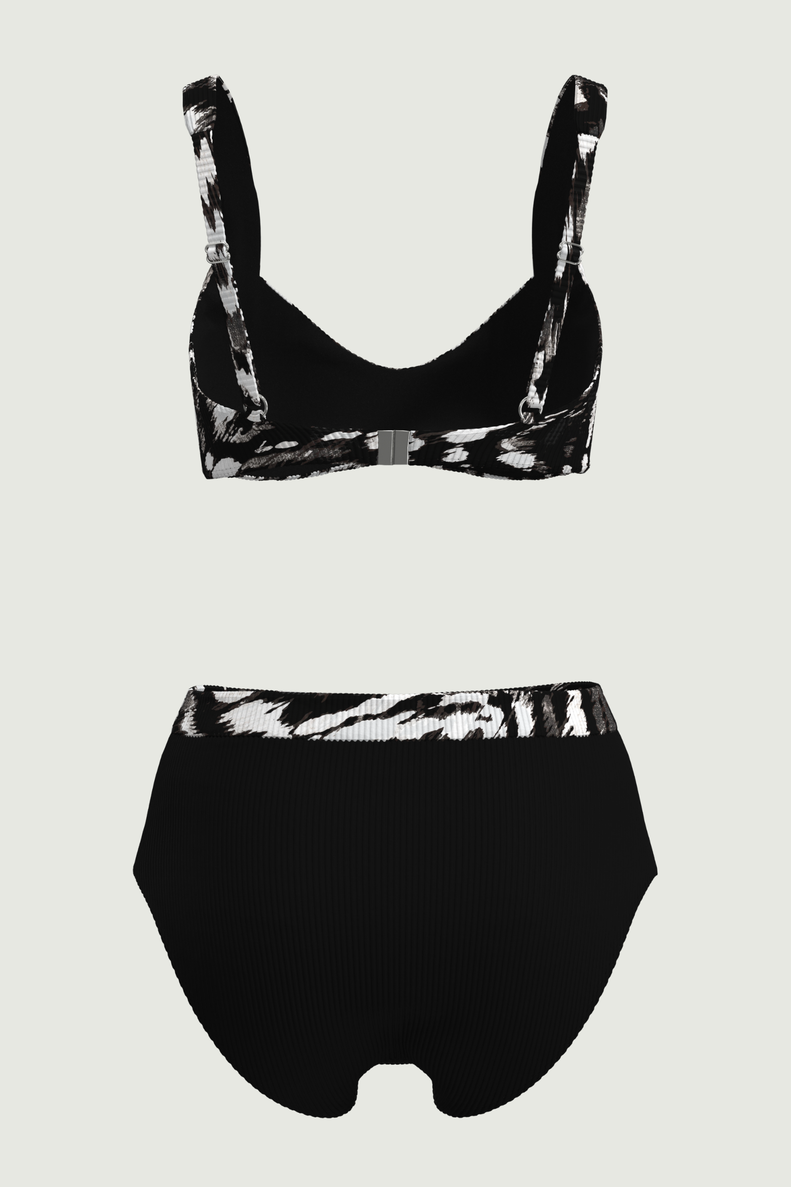 SunseekerUrban Flow Black High-waisted Bikini Set