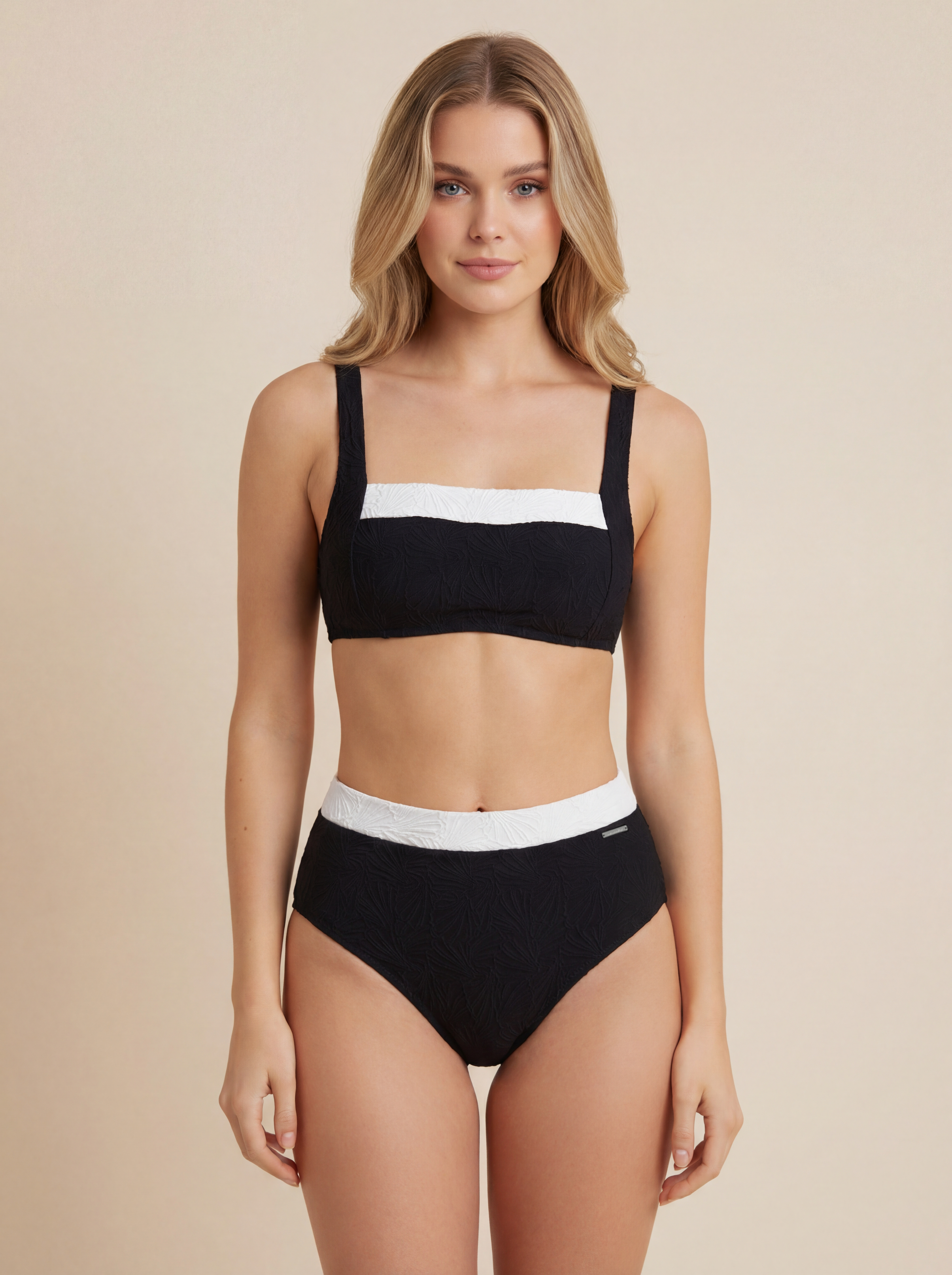 SunseekerCoco Black High Waisted Bikini Set