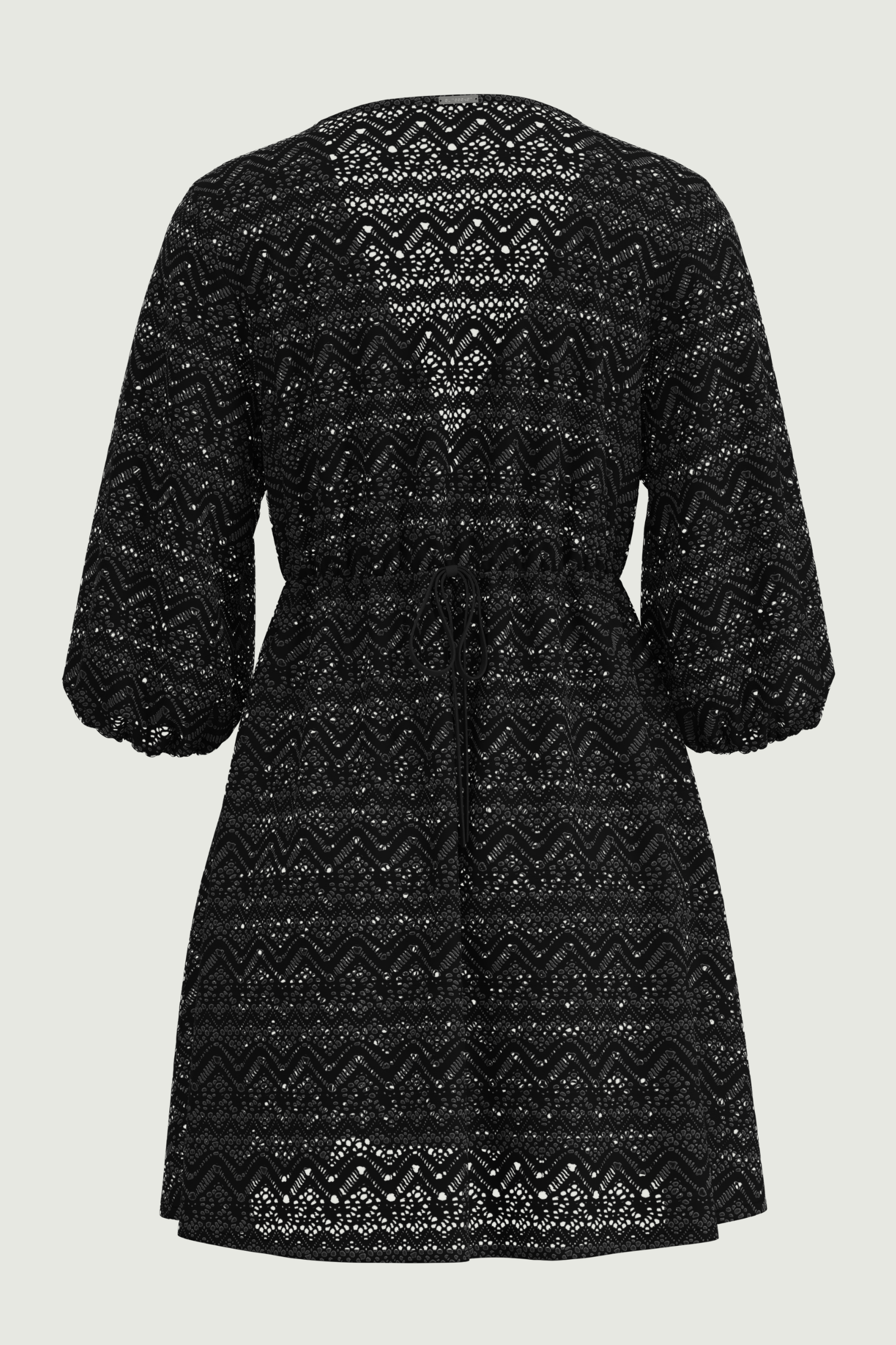 SunseekerCrochet Black V-neck Dress