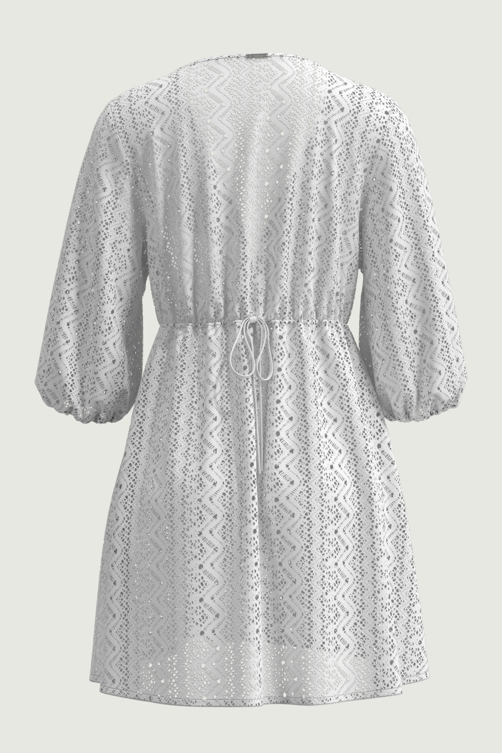 SunseekerCrochet White V-neck Dress