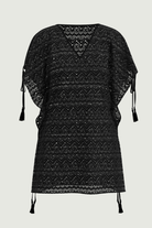 SunseekerCrochet Black Tassels Kaftan
