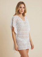 SunseekerCrochet White Tassels Kaftan