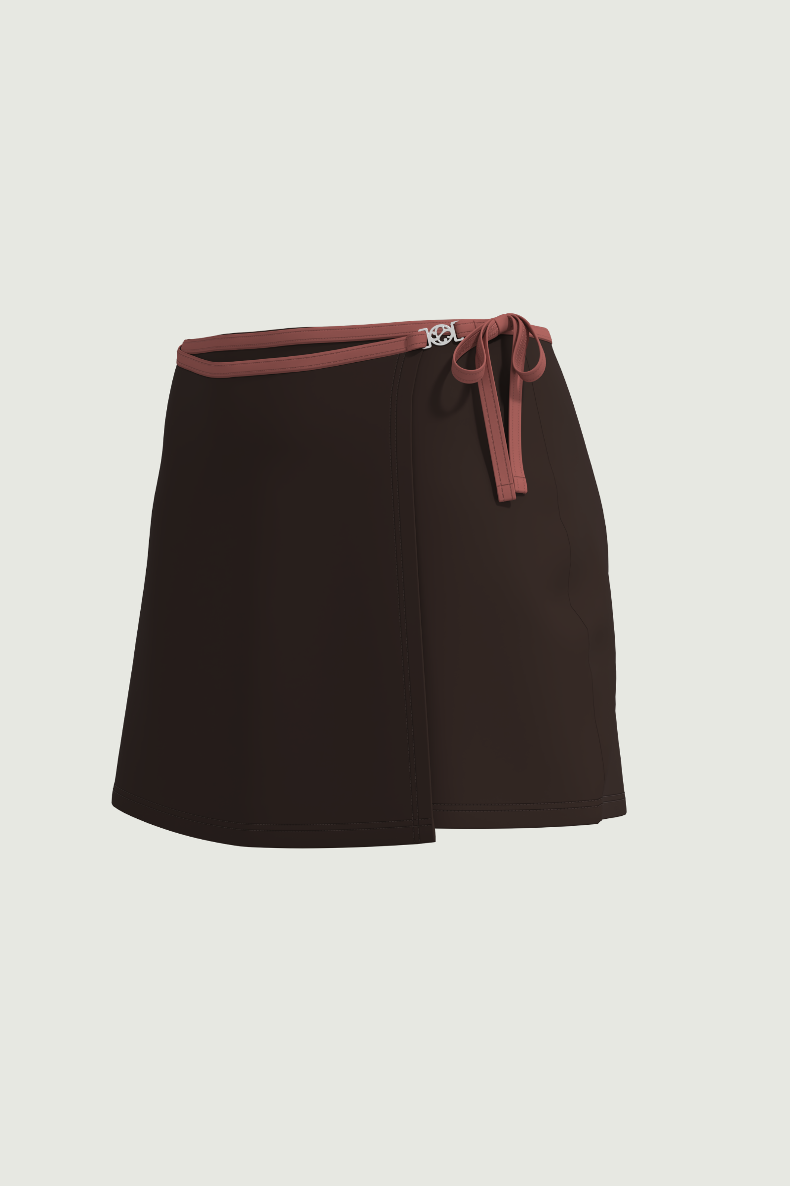 SunseekerChicory Coffee Wrap Front Jersey Skirt