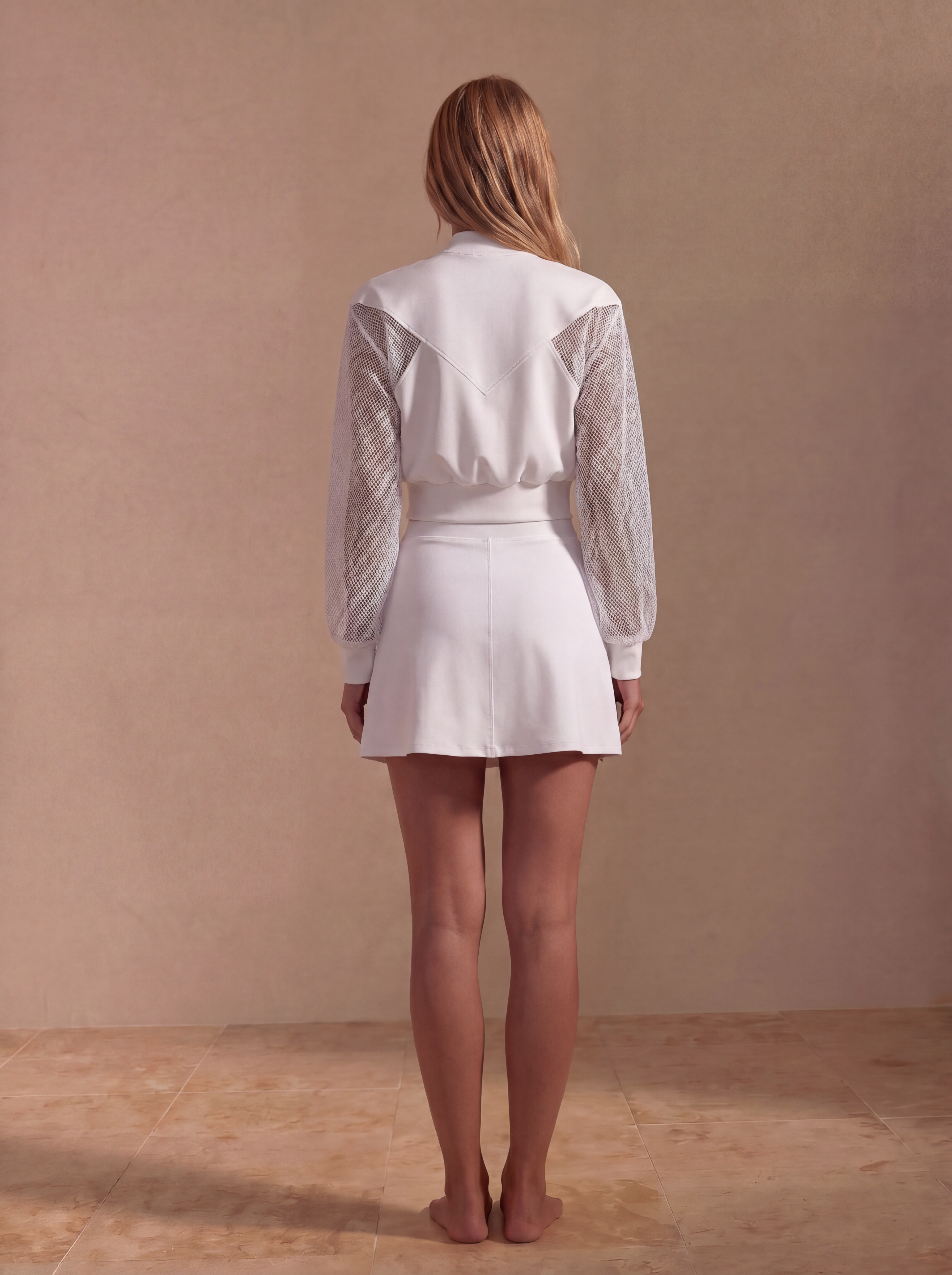 SunseekerWhite Wrap Front Pleated Skirt