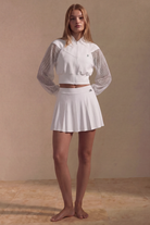 SunseekerWhite Wrap Front Pleated Skirt