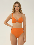 SunseekerPsychedelic Summer Orange Bikini Top