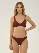 SunseekerTropadelic Texture Earth Bamboo Ring Bikini Top