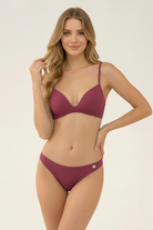 SunseekerCore Solid Sangria Full Bikini Top