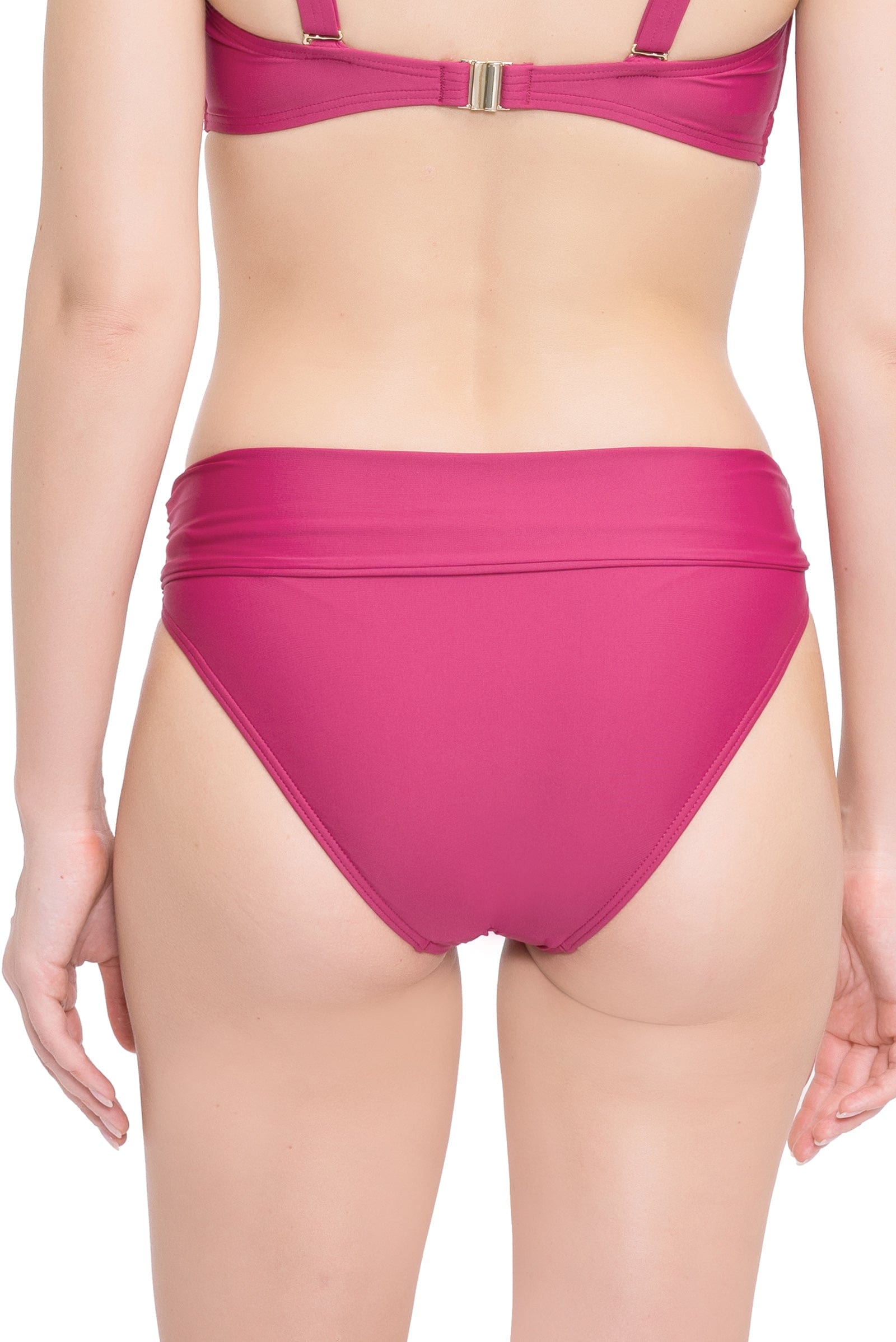 Bikini Bottoms Core Solid Sangria Full Classic Pant - Sunseeker