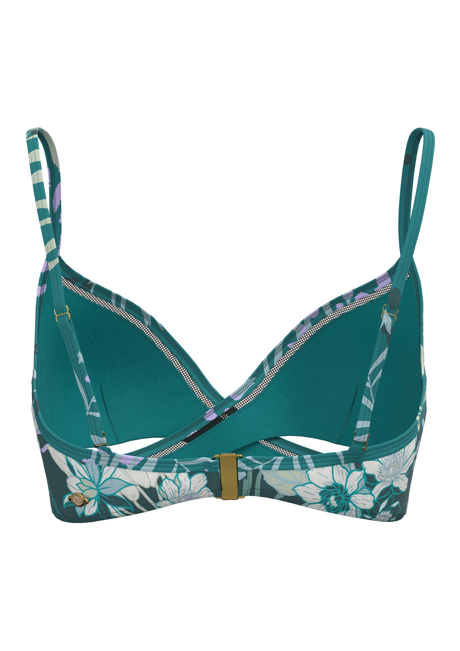 Sunseeker Elevated Tropics Tropical Green Cross Front Bikini Top