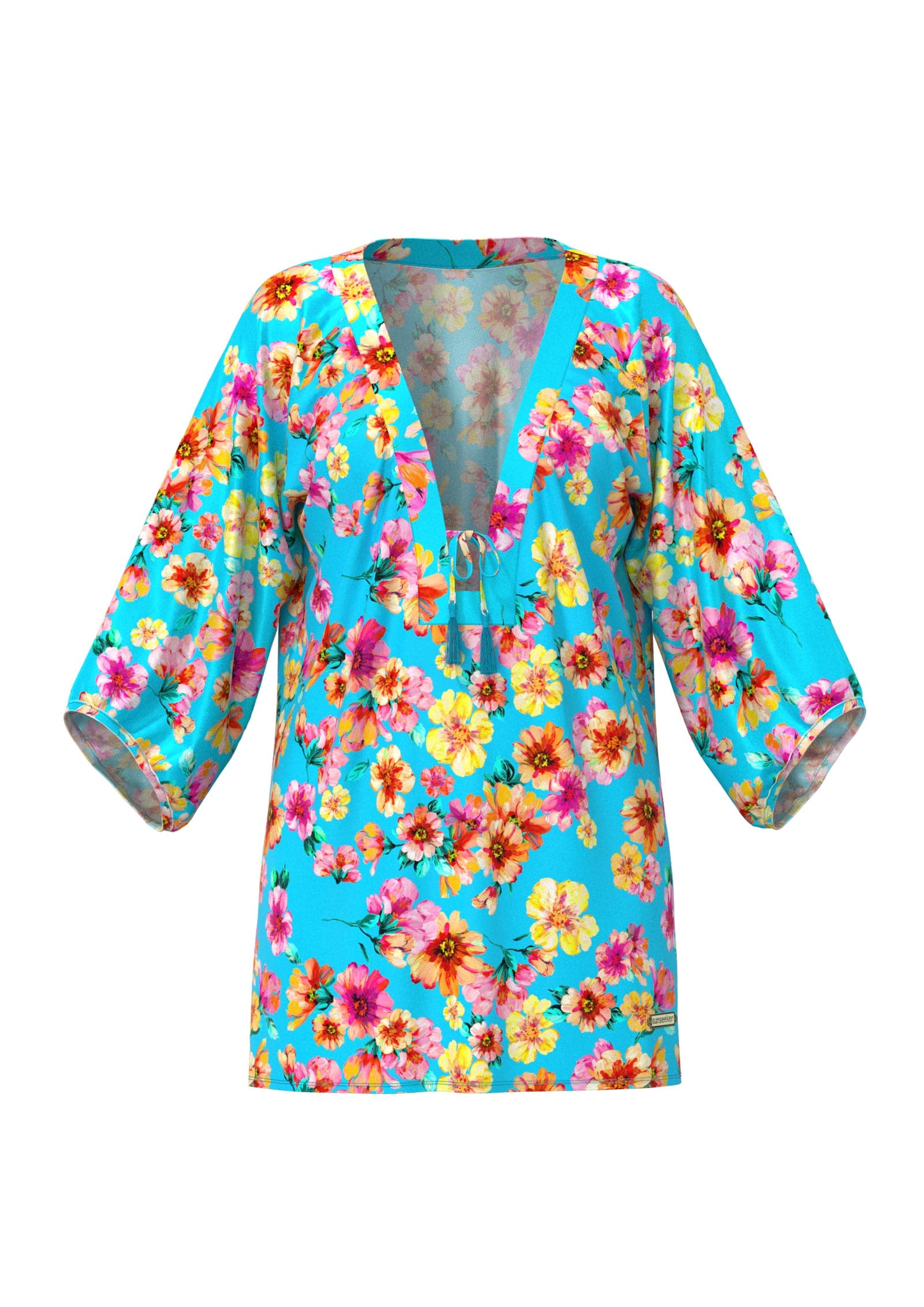 Sunseeker Vibrant Vacation Sky Blue Kaftan