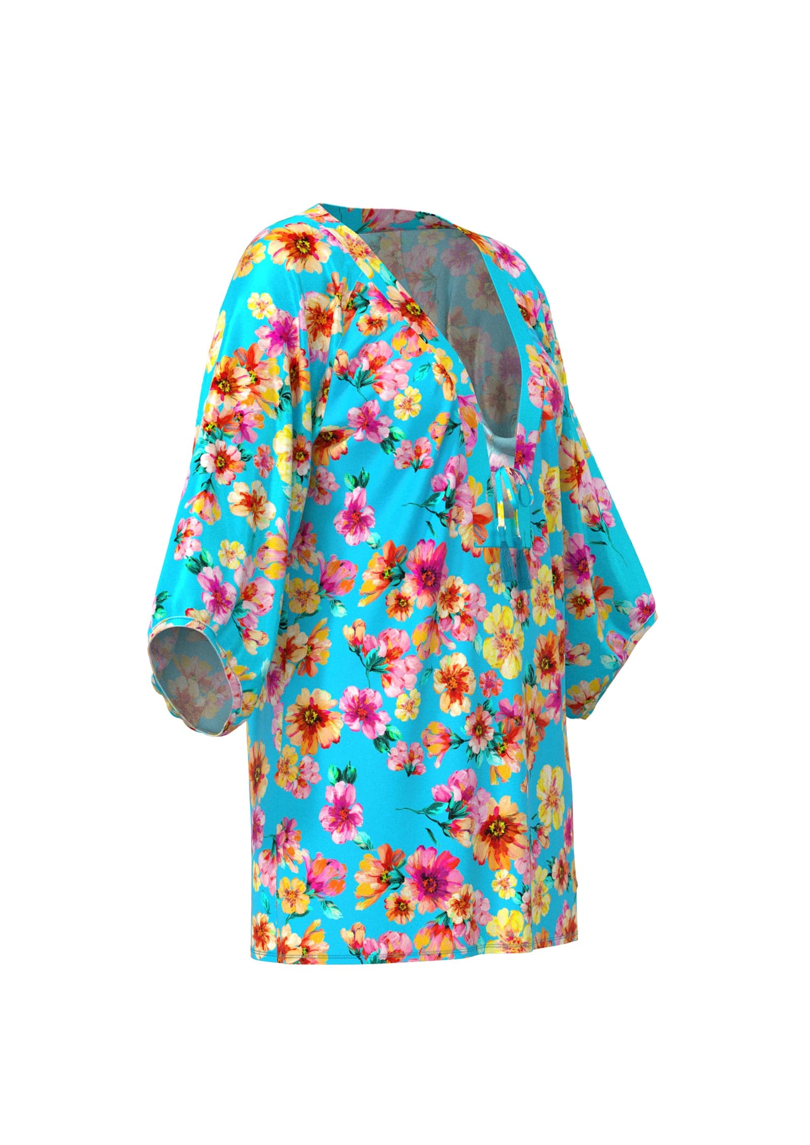 Sunseeker Vibrant Vacation Sky Blue Kaftan