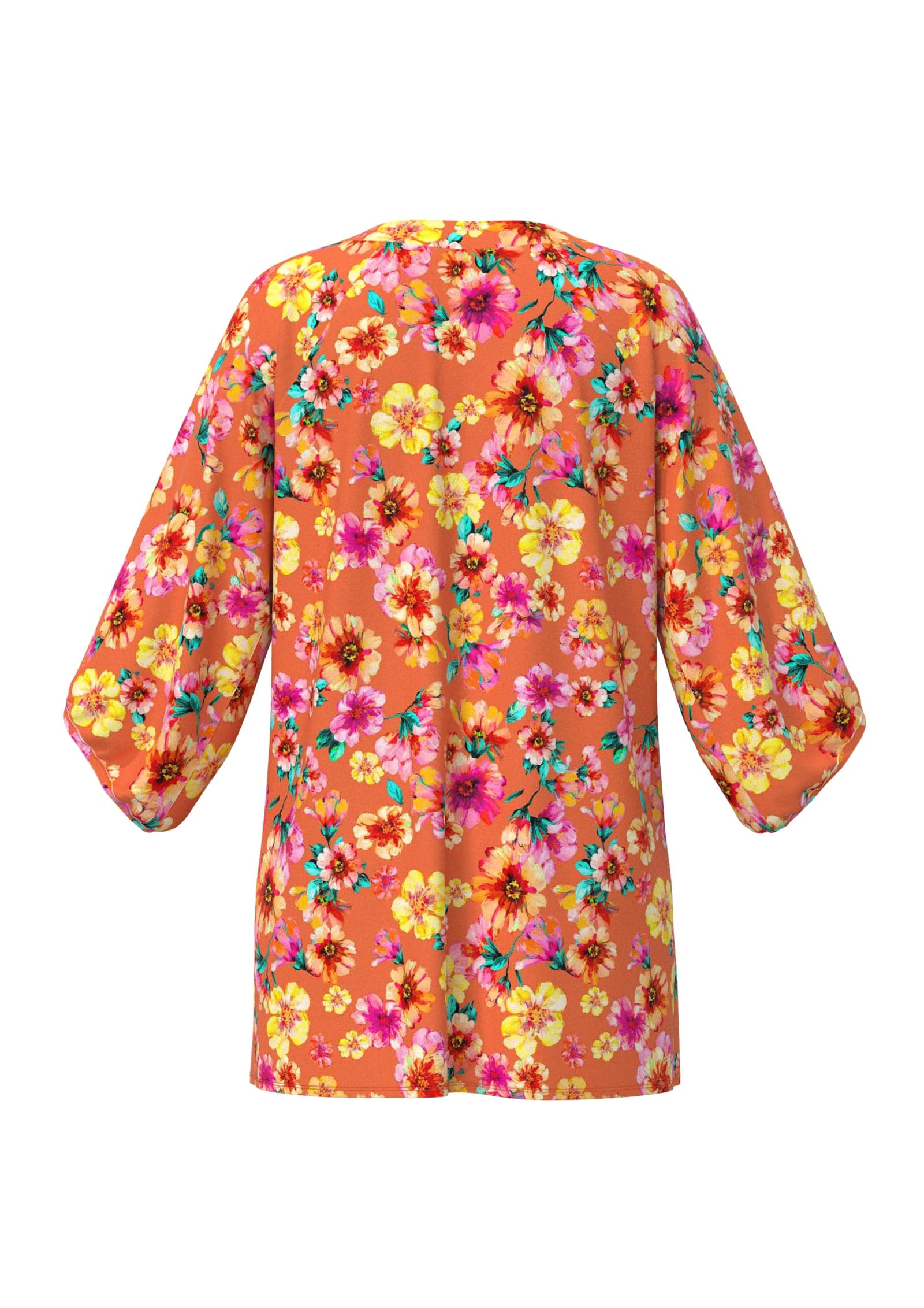 Sunseeker Vibrant Vacation Spicy Orange Kaftan