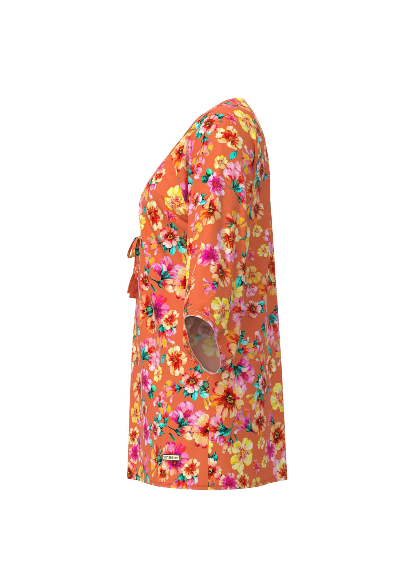 Sunseeker Vibrant Vacation Spicy Orange Kaftan