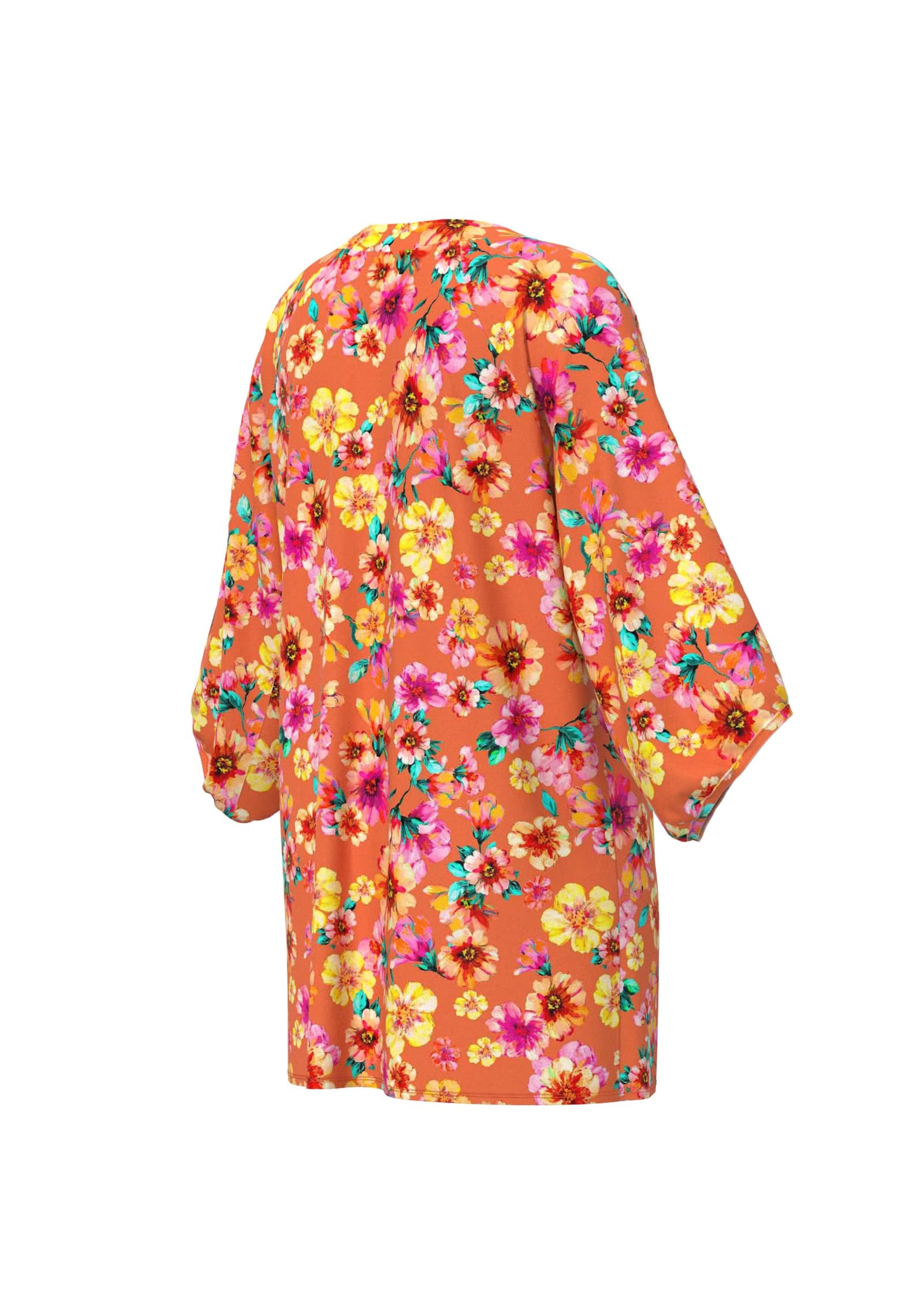 Sunseeker Vibrant Vacation Spicy Orange Kaftan