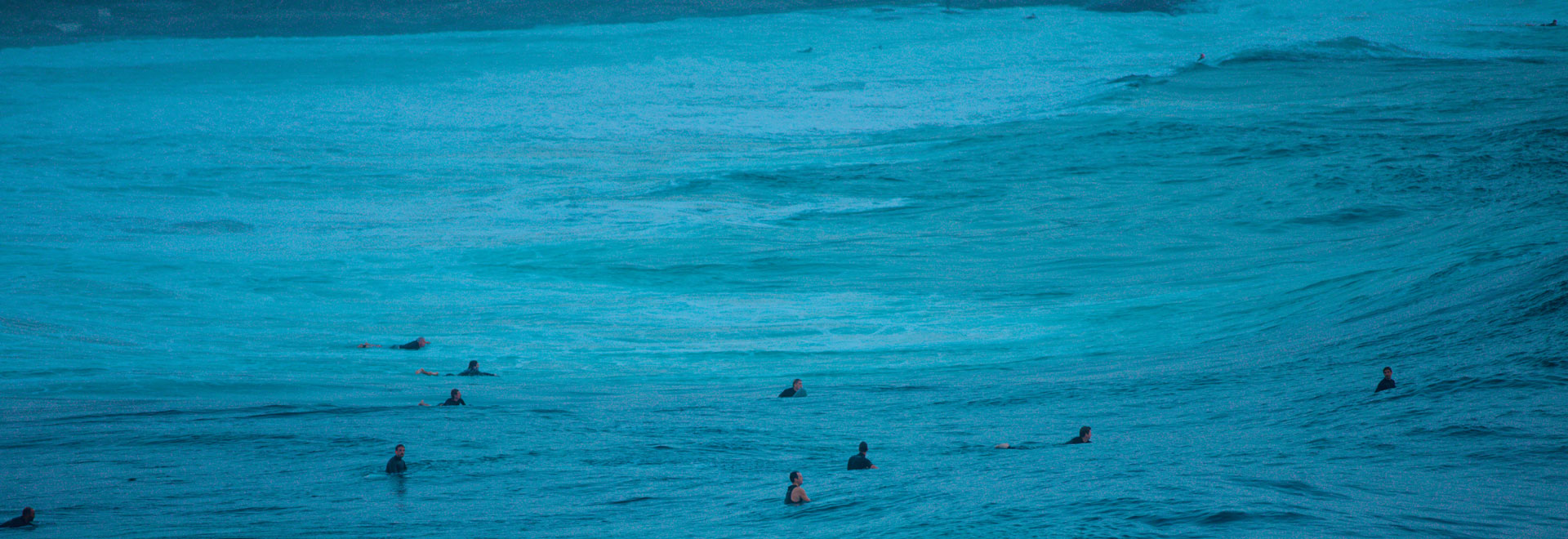 People swimming in the ocean